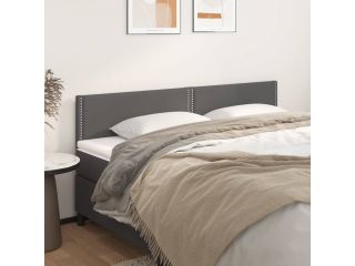 vidaXL Čelo postele 2 ks šedé 100x5x78/88 cm umělá kůže