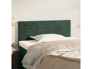 Čelo postele tmavě zelené 80 x 5 x 78/88 cm samet