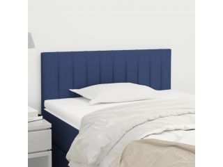 Čelo postele modré 100x5x78/88 cm textil