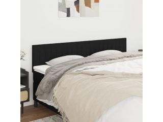 vidaXL Čelo postele 2 ks černé 100x5x78/88 cm textil
