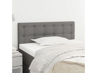 Čelo postele tmavě šedé 80 x 5 x 78/88 cm textil