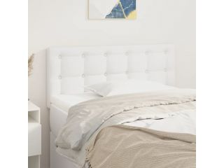 vidaXL Čelo postele bílé 80 x 5 x 78/88 cm umělá kůže