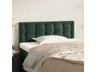 vidaXL Čelo postele tmavě zelené 90x5x78/88 cm samet