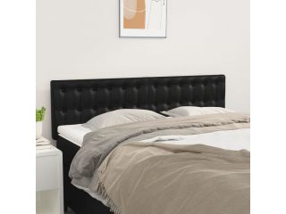 Čela postele 2 ks černá 72 x 5 x 78/88 cm umělá kůže