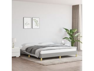 Rám postele světle šedý 180x200 cm textil