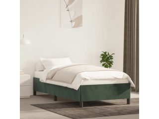 Rám postele tmavě zelený 100 x 200 cm samet