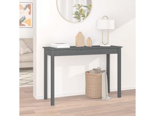 Konzolový stolek šedý 110 x 40 x 75 cm masivní borové dřevo