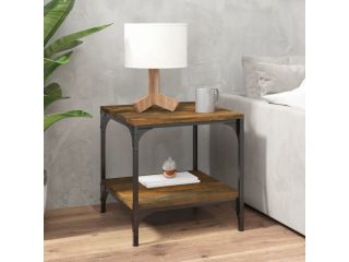 Odkládací stolek kouřový dub 40 x 40 x 40 cm kompozitní dřevo