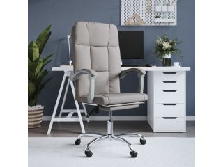 Polohovací kancelářská židle taupe textil