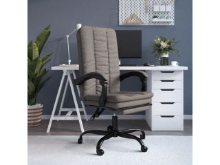 Polohovací kancelářská židle taupe textil