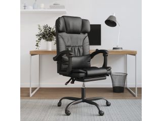 Polohovací kancelářská židle černá umělá kůže