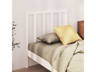 Čelo postele bílá 95 x 4 x 100 cm masivní borovice