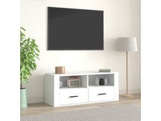 TV skříňka bílá 100 x 35 x 40 cm kompozitní dřevo