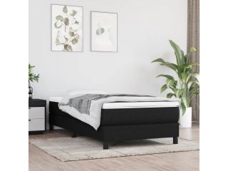 Box spring postel černá 80 x 200 cm textil