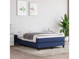 Box spring postel modrá 120 x 200 cm textil