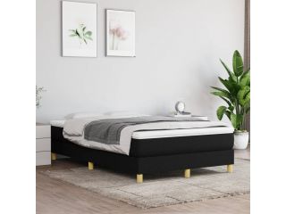 Box spring postel černá 120 x 200 cm textil
