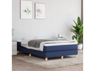 Box spring postel modrá 120 x 200 cm textil
