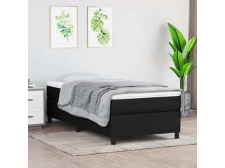 Box spring postel černá 80 x 200 cm textil