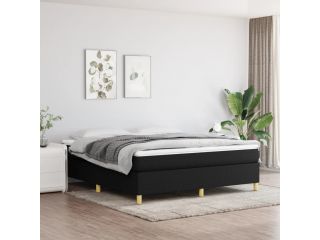 Box spring postel černá 180x200 cm textil