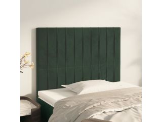 vidaXL Čelo postele tmavě zelené 100x5x78/88 cm samet
