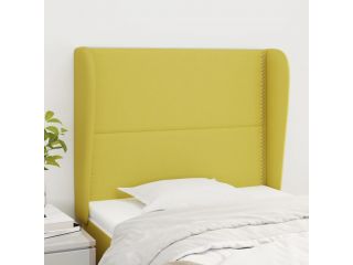 Čelo postele typu ušák zelené 83 x 23 x 118/128 cm textil