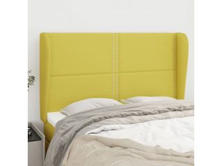 Čelo postele typu ušák zelené 147x23x118/128 cm textil