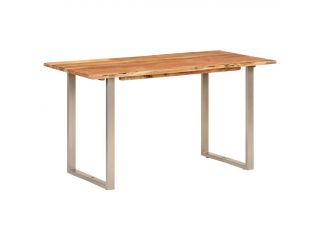 vidaXL Jídelní stůl 140 x 70 x 76 cm masivní akáciové dřevo