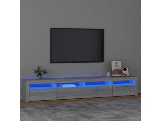 TV skříňka s LED osvětlením šedá sonoma