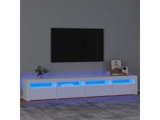 vidaXL TV skříňka s LED osvětlením bílá 240x35x40 cm