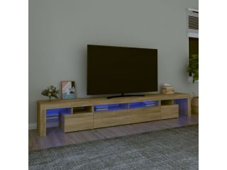 vidaXL TV skříňka s LED osvětlením dub sonoma