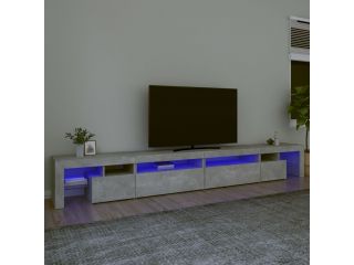 vidaXL TV skříňka s LED osvětlením betonově šedá 290x36,5x40 cm