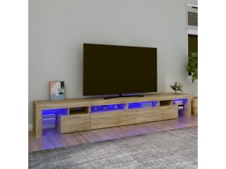 vidaXL TV skříňka s LED osvětlením dub sonoma
