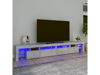 TV skříňka s LED osvětlením betonově šedá 280x36,5x40 cm