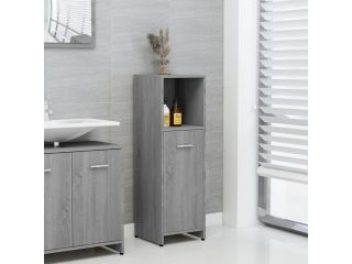 Koupelnová skříňka šedá sonoma 30x30x95 cm kompozitní dřevo