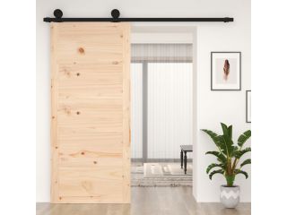 Posuvné dveře 90 x 1,8 x 204,5 cm masivní borové dřevo