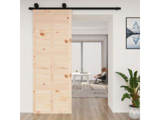 Posuvné dveře 80 x 1,8 x 214 cm masivní borové dřevo
