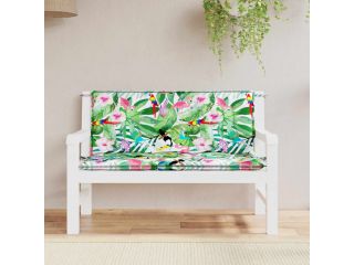 vidaXL Podušky na zahradní lavici 2 ks vícebarevné 120x50x7 cm textil