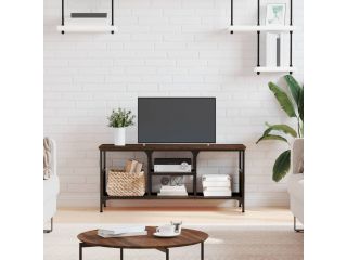 vidaXL TV skříňka hnědý dub 100 x 35 x 45 cm kompozitní dřevo a železo