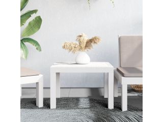 vidaXL Zahradní stolek bílý 59 x 47 x 40 cm PP