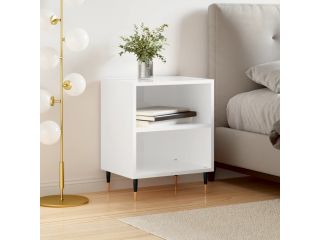 vidaXL Noční stolek bílý s vysokým leskem 40x30x50 cm kompozitní dřevo