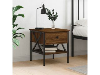 vidaXL Noční stolek hnědý dub 40 x 42 x 45 cm kompozitní dřevo