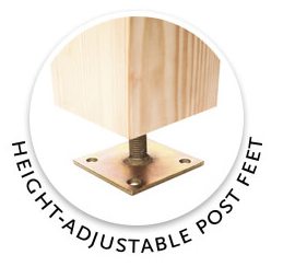 Lugarde-height-adjustable-post-feet